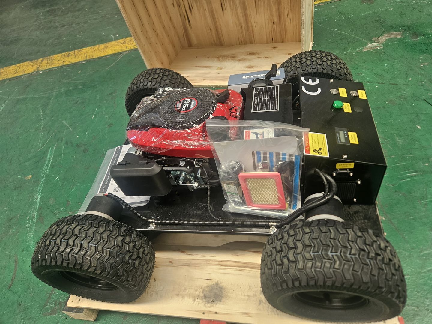 CWM7550X Compact 4wd extreme terrain remote controlled lawn mower Rebel Mowers Hastings