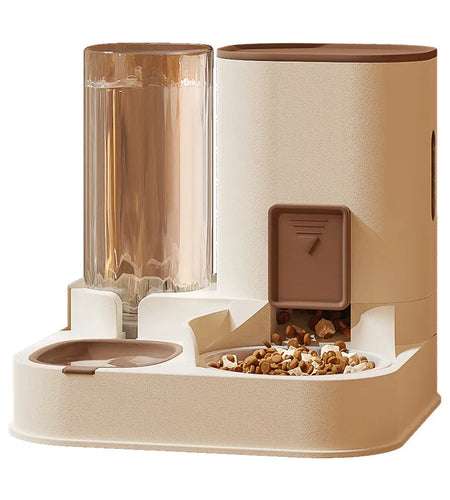New Pet Cat Large Capacity Water Dispenser Dry Wet Separation for Automatic Feeder Drinking Water Supplies Food Container
